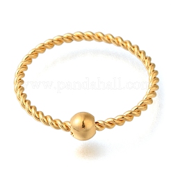 Anelli rotondi in acciaio inossidabile 304 con placcatura ionica (ip)&nbsp;RJEW-B066-02G