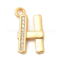 26 Stk. Messing Micro Pave klar Zirkonia Charms&nbsp;KK-C117-12G