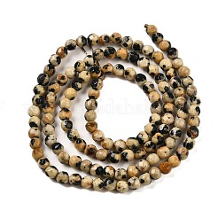 Natur Dalmatiner Jaspis Perlen Stränge&nbsp;G-Z068-B07-01