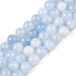 Tinti bianco naturale perle di giada fili&nbsp;G-T138-6mm-210-22