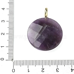 Pendentifs à facettes en améthyste naturelle&nbsp;G-A287-02G-11