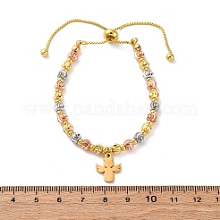 Messing-Schieberarmbänder&nbsp;BJEW-C090-02G-B
