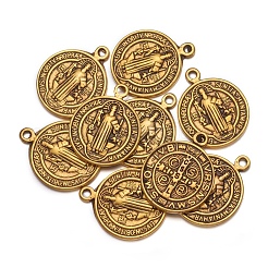 Tibetischer stil Aluminium Anhänger & Charms&nbsp;TIBEB-A9489-AG-LF