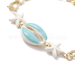 Bracciali a maglie con catene a maglie intrecciate in alluminio&nbsp;BJEW-JB11530-01