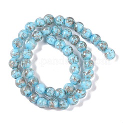 Perles vernissées de sable d'or manuelles &nbsp;LAMP-Z009-01H