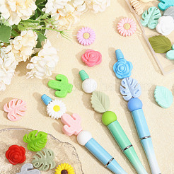 30 pz 30 stili perline in silicone a tema estivo&nbsp;SIL-CA0003-26