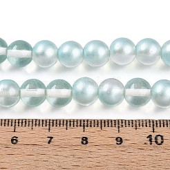 Peinture de cuisson perles de verre transparentes brins&nbsp;DGLA-N011-8mm-05