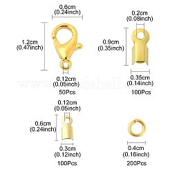 50 Stück Karabinerhaken aus Zinklegierung&nbsp;DIY-YW0007-54G