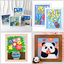 Bricolage enfants décoration en bois cadre photo en argile&nbsp;WOOD-WH20008-07H