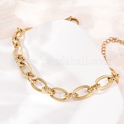 8 mm 304 Edelstahl-Ovalgliederarmbänder&nbsp;SA-CBA725A-27G