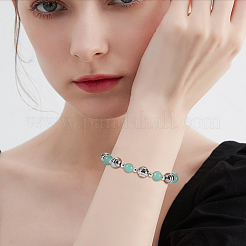8 perlina in ottone smaltata&nbsp;KK-BC0007-14P