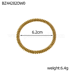 Bracelets à chaînes torsadées en acier inoxydable 304&nbsp;BJEW-OY001-05G