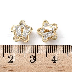 Perles de zircone cubique micro pave en Laiton&nbsp;KK-S336-08G-A