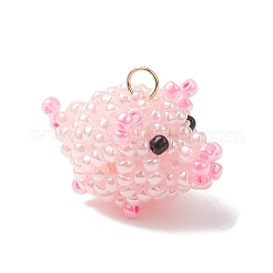 Schweineanhänger aus Glasperlen&nbsp;PALLOY-MZ01169