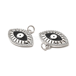 Colgante micropavé cubic zirconia de latón&nbsp;KK-E068-VB080-2