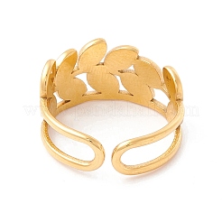 Bague de manchette en acier inoxydable 304 avec placage ionique (IP)&nbsp;RJEW-F121-06G