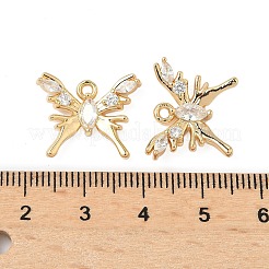 Pendentifs avec zircon cubiques à micro-pavés en laiton&nbsp;KK-S531-11G-A