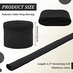 Gaine de câble en polyester avec fermeture auto-agrippante&nbsp;AJEW-WH0709-082