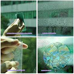 7 stücke 3 arten pvc aufkleber bunte fenster aufkleber regenbogen prisma schmetterling blume statische glas fenster aufkleber&nbsp;JX824A