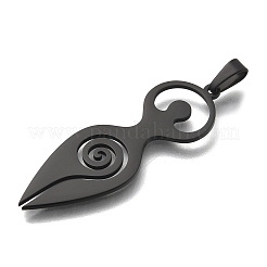 Ionenplattierung (IP) 304 Edelstahlanhänger&nbsp;STAS-O005-06B