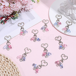 12 pz decorazioni pendenti in lega e acrilico&nbsp;HJEW-DR00332
