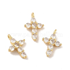 Ottone micro spianare pendenti zirconi&nbsp;X-KK-B059-18G