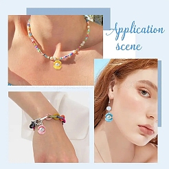 32pcs 8 couleurs pendentifs en résine opaque&nbsp;RESI-YW0003-48