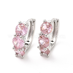 Orecchini a cerchio con zirconi&nbsp;EJEW-P213-16P