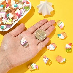 Undurchsichtige Decoden-Cabochons aus Harz&nbsp;RESI-CJC0019-27