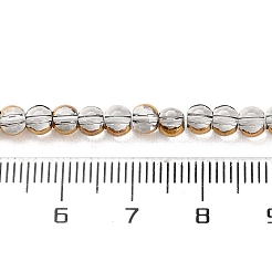 Chapelets de perles en verre électroplaqué&nbsp;LS-EGLA-A040-01E