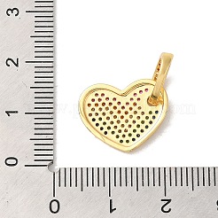 Cremagliera placcatura micro ottone spianare pendenti zirconi&nbsp;X-KK-K377-75G