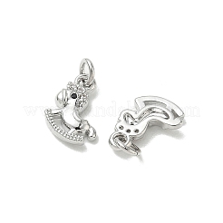 Shegrace Messing-Anhänger mit Mikropavé-Fassung aus Zirkonia&nbsp;XGRQ3D190-457P