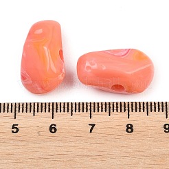 Perles européennes en acrylique opaque&nbsp;OACR-G064-10A