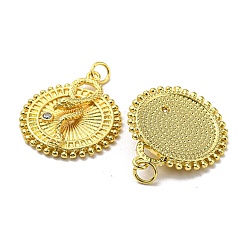 Vrais pendentifs en laiton plaqué 18k or véritable&nbsp;KK-L209-016G