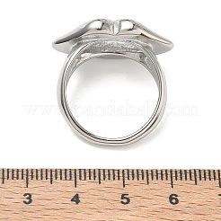 Fingerringe aus 304 Edelstahl für Damen&nbsp;SA-CBA289B-08P