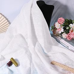 Tissu de coton brodé de fleurs&nbsp;DIY-WH0786-56B
