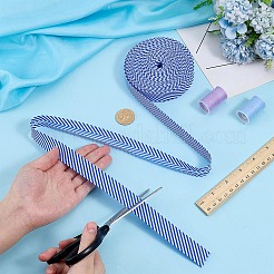 Nastro con motivo a righe in poliestere&nbsp;OCOR-WH0078-541B