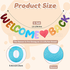 Carta bentornato banner materia&nbsp;DIY-WH20001-89A