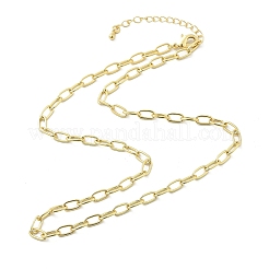 Collares de cadena con clip de latón&nbsp;X-NJEW-A042-03G