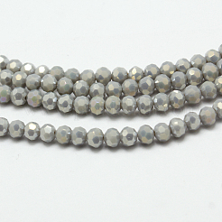 Perles rondes à facettes (32 facettes) plaquées arc-en-ciel&nbsp;EGLA-J130-FR11