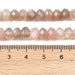 Brins de perles naturelles multi-pierre de lune&nbsp;G-C259-A44-5x8mm