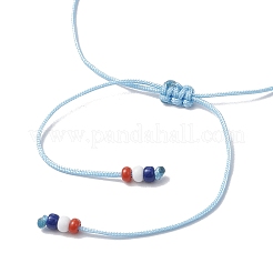 Bracelets tressés en perles rondes de cornaline naturelle&nbsp;BJEW-MZ00178-03