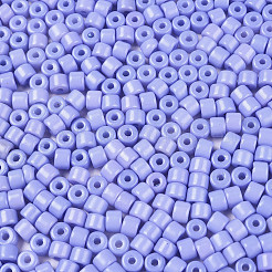 Cuentas de semillas de vidrio con pintura opaca para hornear&nbsp;SEED-T008-02R