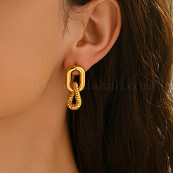 Boucles d'oreilles pendantes à clous en acier inoxydable 201 pour femmes&nbsp;MY0512
