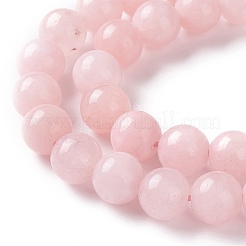 Natürliche weiße Jade Nachahmung rosa Opal Perlen Stränge&nbsp;X-G-I299-F05-8mm