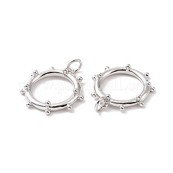 Pendentifs de placage en laiton&nbsp;KK-C004-07P