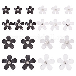 80 Stück 8 Stile Blumenharz-Cabochons&nbsp;RESI-TA0004-28B