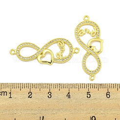 Micro-pave en laiton plaqué en rack&nbsp;KK-B091-48G-03