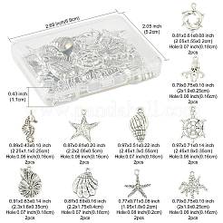 20 pendentif en alliage de style tibétain représentant un organisme marin&nbsp;TIBEP-FS0001-47