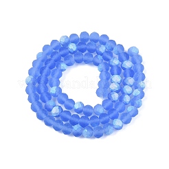 Abalorios de vidrio transparente hebras&nbsp;LS-EGLA-A044-T6mm-MB14